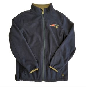 New England Patriots NFL full zip women's fleece jacket, sz small